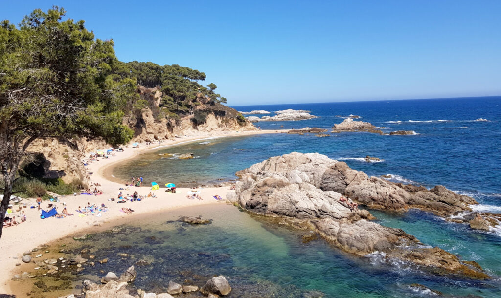 Cala Estreta hidden cove near Cap Roig, Palamós, Girona