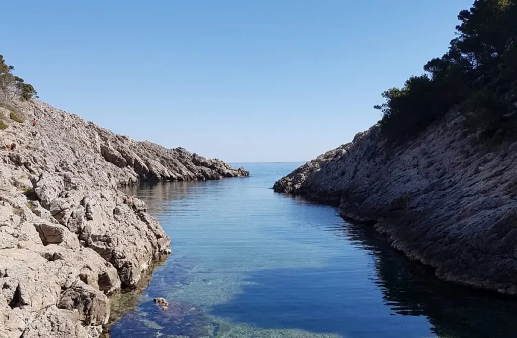 Cala Pedrosa remote pebble cove near Tamariu, Palafrugell, Girona