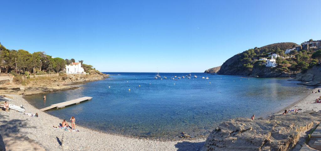 Platja Sa Conca quiet hidden cove in Cadaqués, Girona