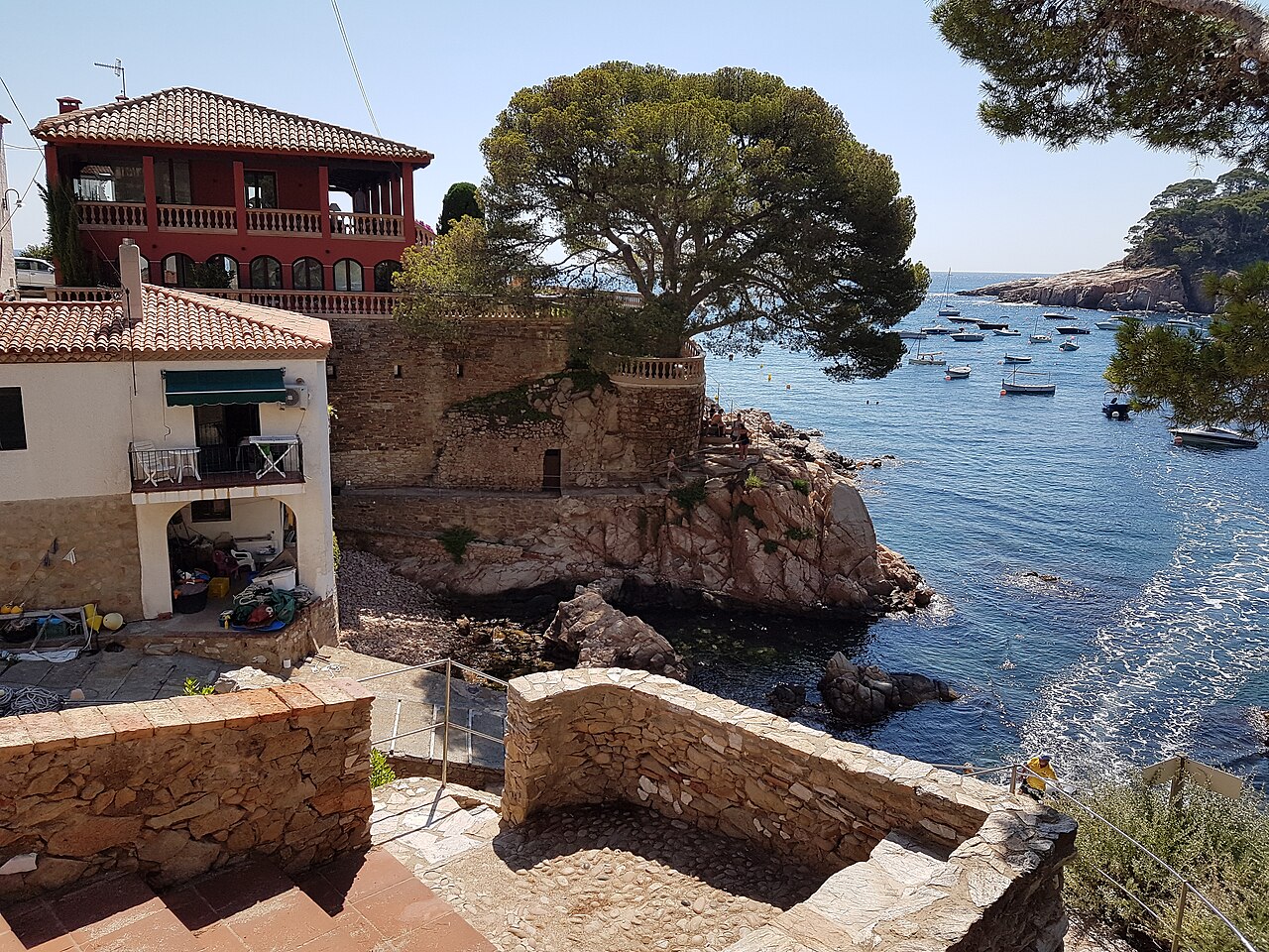 The bay of Aiguablava at Begur, Costa Brava