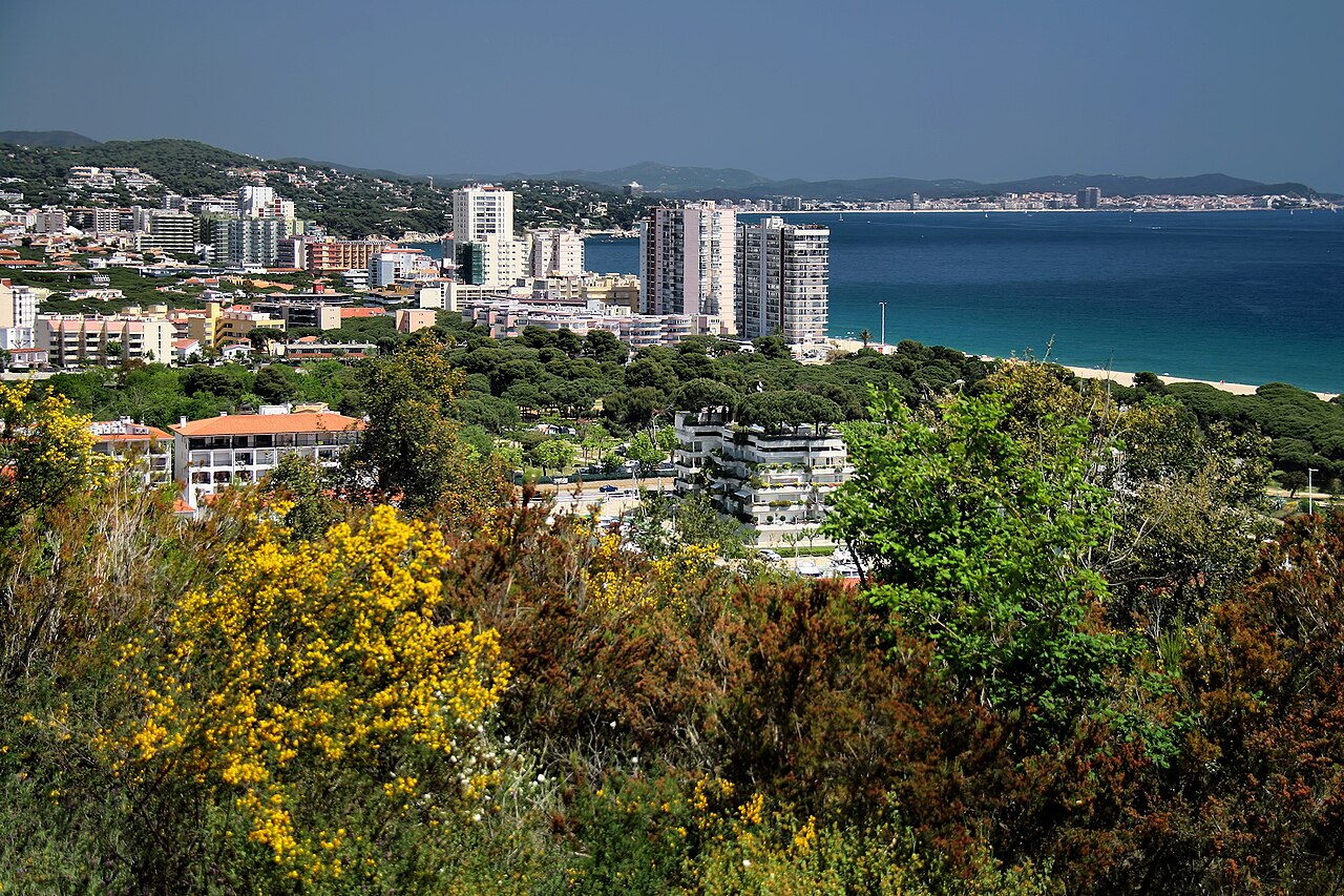 The coast at Platja d'Aro on the Costa Brava