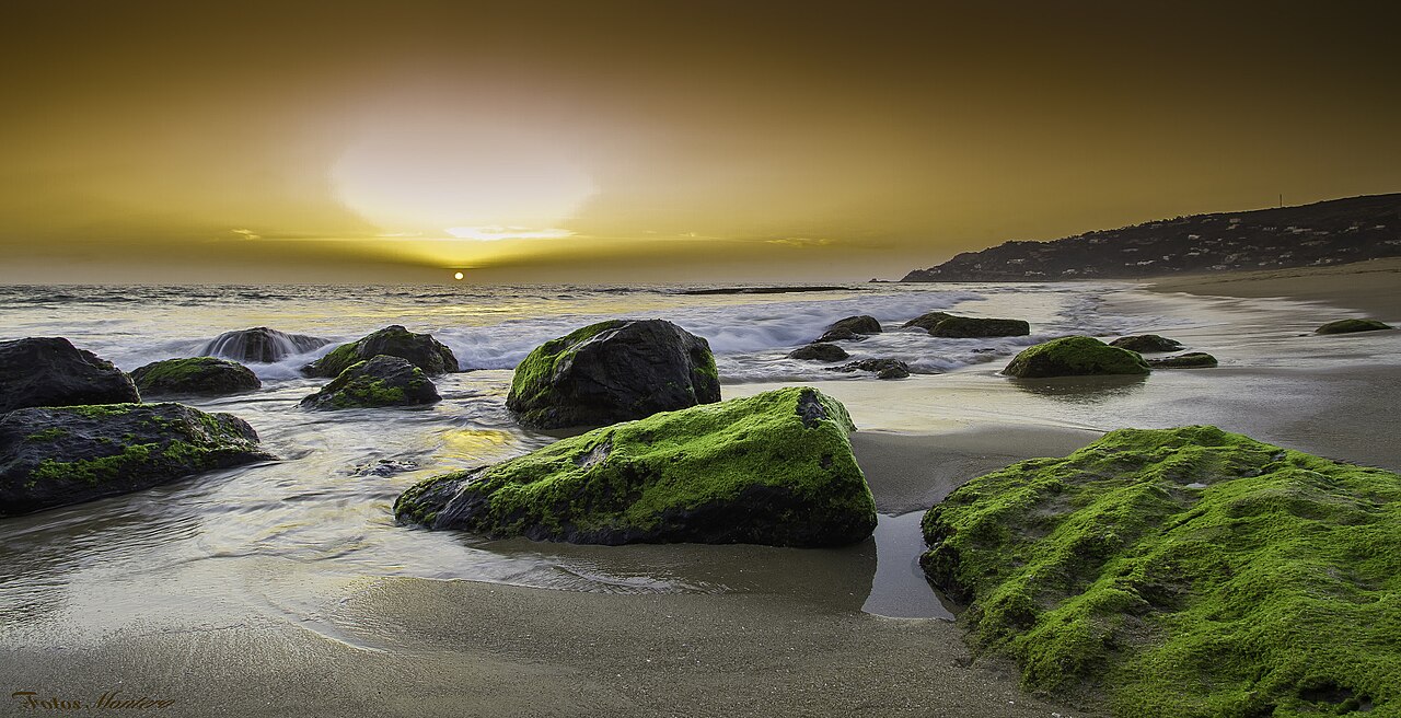 Sunset over the beach at Zahara de los Atunes, Cádiz