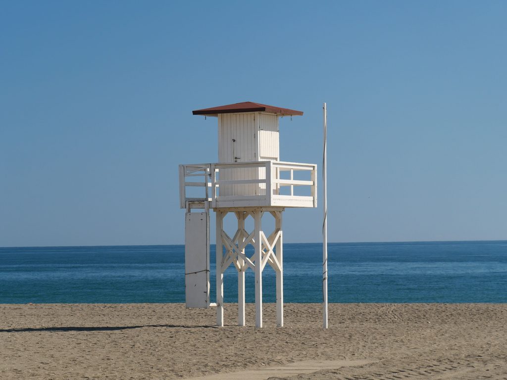 Emergency help on a Spanish beach, where Medicare does not pay